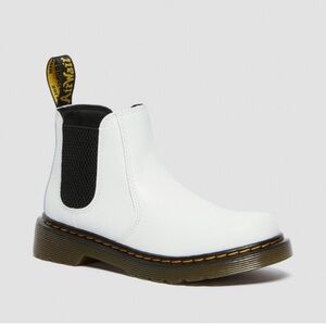 Dr. Martens Kids White and Black Chelsea Boots US 3